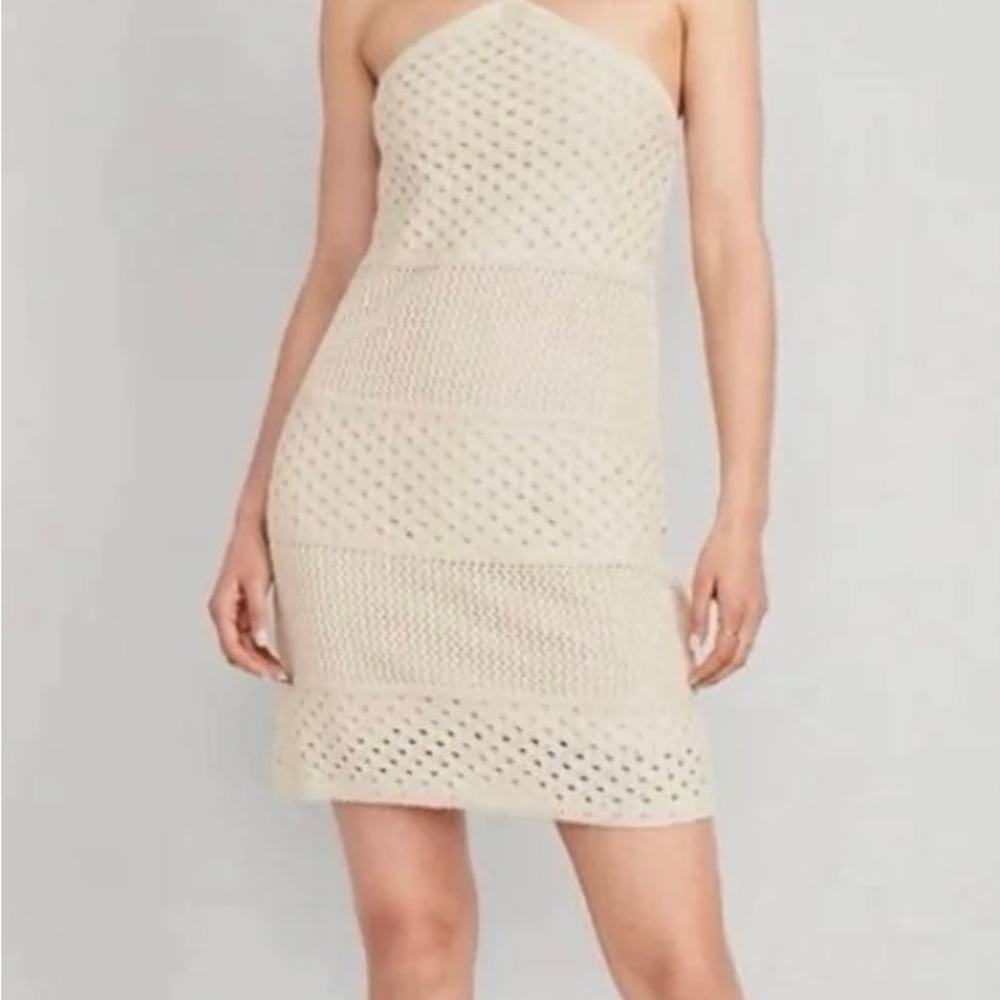 NWT Old Navy crochet halter top dress